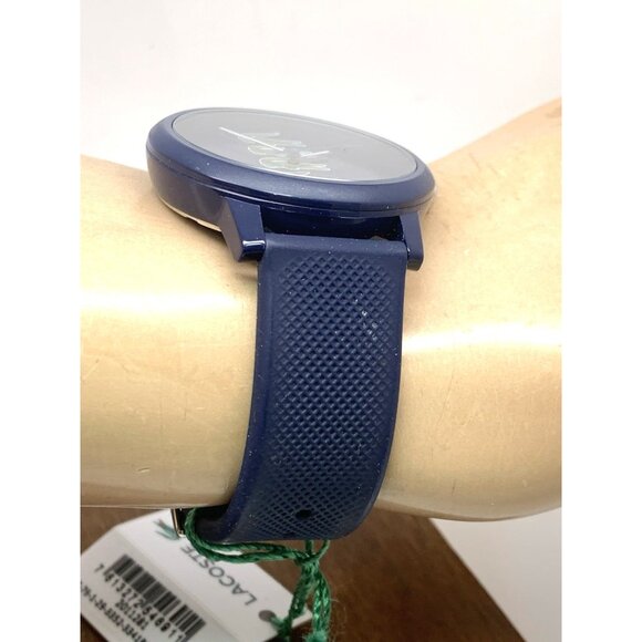 Lacoste Men's Watch 2011281 Holiday 12.12 Quartz Blue Dial Rubber Band 42mm - Picture 12 of 14